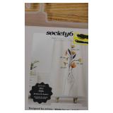 Set of 2 Floral Print Shower Curtains