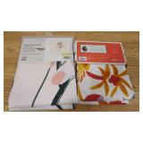 Set of 2 Floral Print Shower Curtains