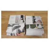 Lot of 2 Harvest/ Floral Print Shower Curtains-Threshold