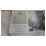 Set of 2 Sheer 54" x 84" Curtains- 2 Styles