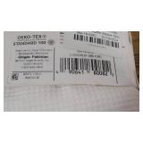 Set of White Waffle Weave Shower Curtain and PEVA Light Weight Curtain Liner