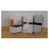 Lot of 3   King Microstripe Pillow Shams - Hearth & Hand with Magnolia-3 Styles