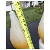 Vintage Pair of Empire NOEL Blow Mold Christmas Candles 40" - Working