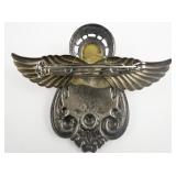 Two-Tone Pressed Angel Base Metal Brooch .