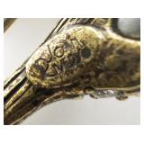 Joan Rivers Simulated Pearl With Rhinestone Accented Branch Gold Plated Base Metal Brooch .