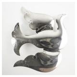 James H. Hall  Flying Dove Sterling Silver Brooch .