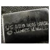 James H. Hall  Flying Dove Sterling Silver Brooch .