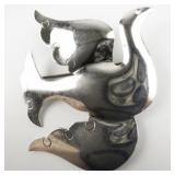 James H. Hall  Flying Dove Sterling Silver Brooch .