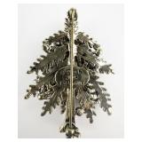 AVON 2004 1St Annual Collectors Christmas Tree Silver Tone Base Metal Brooch .