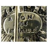 AVON 2004 1St Annual Collectors Christmas Tree Silver Tone Base Metal Brooch .