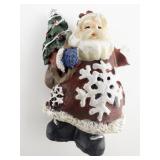 Santa Claus Plastic Brooch .