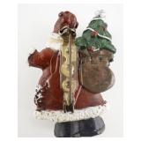 Santa Claus Plastic Brooch .