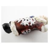 Santa Claus Plastic Brooch .