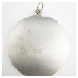 ***RUNE TENNESMED*** "God Jul" Silver Tone Pewter Christmas Ornament .