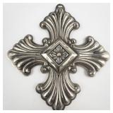 Reed & Barton  1973 "Christmas Cross"  ***Sterling Silver*** Ornament .