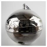 Wallace Silversmiths  1990 "Peaceful Doves" silver plate Christmas Sleigh Bell Ornament . 20th Edition