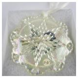 Fenton  1997 Chickadee Ornament . Boxed.