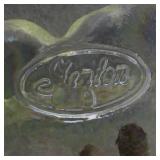 Fenton  1997 Chickadee Ornament . Boxed.