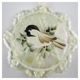 Fenton  1997 Chickadee Ornament . Boxed.