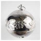 Wallace Silversmiths  1994 "Festive Bells" silver plate Christmas Sleigh Bell Ornament . 24th Edition