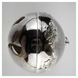 Wallace Silversmiths  1994 "Festive Bells" silver plate Christmas Sleigh Bell Ornament . 24th Edition