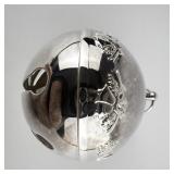 Wallace Silversmiths  1994 "Festive Bells" silver plate Christmas Sleigh Bell Ornament . 24th Edition