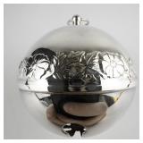 Wallace Silversmiths  1978 "Legendary Christmas Rose" silver plate Christmas Sleigh Bell Ornament .