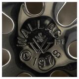 Wallace Silversmiths  1978 "Legendary Christmas Rose" silver plate Christmas Sleigh Bell Ornament .