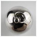 Wallace Silversmiths  1978 "Legendary Christmas Rose" silver plate Christmas Sleigh Bell Ornament .