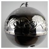 Wallace Silversmiths  1976 "Joyous Bicentennial" silver plate Christmas Sleigh Bell Ornament .