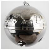 Wallace Silversmiths  1976 "Joyous Bicentennial" silver plate Christmas Sleigh Bell Ornament .