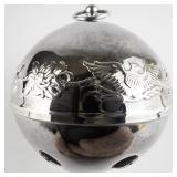 Wallace Silversmiths  1976 "Joyous Bicentennial" silver plate Christmas Sleigh Bell Ornament .