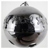 Wallace Silversmiths  1977 "Mistletoe & Doves" silver plate Christmas Sleigh Bell Ornament .