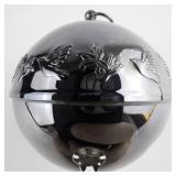 Wallace Silversmiths  1977 "Mistletoe & Doves" silver plate Christmas Sleigh Bell Ornament .