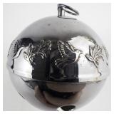 Wallace Silversmiths  1977 "Mistletoe & Doves" silver plate Christmas Sleigh Bell Ornament .