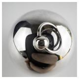 Wallace Silversmiths  1982 "Fluffy Mittens, Swift Skis & Playful Sleds" silver plate Christmas Sleigh Bell Ornament .