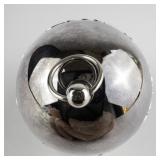 Wallace Silversmiths  1991 "Poinsettias" silver plate Christmas Sleigh Bell Ornament . 21st Edition