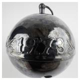 Wallace Silversmiths  1973 "Merry Christmas" silver plate Christmas Sleigh Bell Ornament .