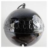 Wallace Silversmiths  1973 "Merry Christmas" silver plate Christmas Sleigh Bell Ornament .
