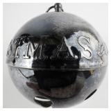 Wallace Silversmiths  1973 "Merry Christmas" silver plate Christmas Sleigh Bell Ornament .