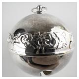 Wallace Silversmiths  1995 "SILVER ANNIVERSARY" silver plate Christmas Sleigh Bell Ornament . Limited Edition 25th Year