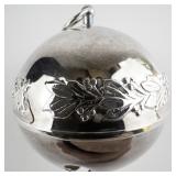 Wallace Silversmiths  1995 "SILVER ANNIVERSARY" silver plate Christmas Sleigh Bell Ornament . Limited Edition 25th Year