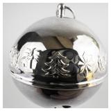 Wallace Silversmiths  1983 "Christmas Candle" silver plate Christmas Sleigh Bell Ornament . Annual Edition. 13th in a Series.