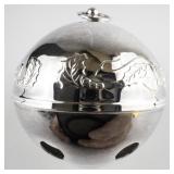 Wallace Silversmiths  1983 "Christmas Candle" silver plate Christmas Sleigh Bell Ornament . Annual Edition. 13th in a Series.