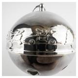 Wallace Silversmiths  1835-1985 "150th Wallace Anniversary" silver plate Christmas Sleigh Bell Ornament .