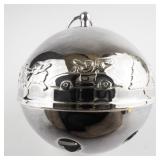 Wallace Silversmiths  1835-1985 "150th Wallace Anniversary" silver plate Christmas Sleigh Bell Ornament .