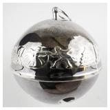 Wallace Silversmiths  1835-1985 "150th Wallace Anniversary" silver plate Christmas Sleigh Bell Ornament .