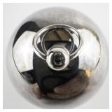 Wallace Silversmiths  1835-1985 "150th Wallace Anniversary" silver plate Christmas Sleigh Bell Ornament .