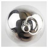 Wallace Silversmiths  1983 "Christmas Candle" silver plate Christmas Sleigh Bell Ornament . Annual Edition. 13th in a Series.