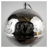 Wallace Silversmiths  1975 "Sprightly Elves" silver plate Christmas Sleigh Bell Ornament .